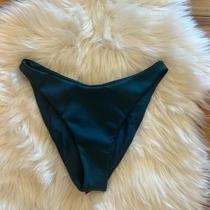 Left on Friday Dip Bikini Bottom in Teal Med, NWOT